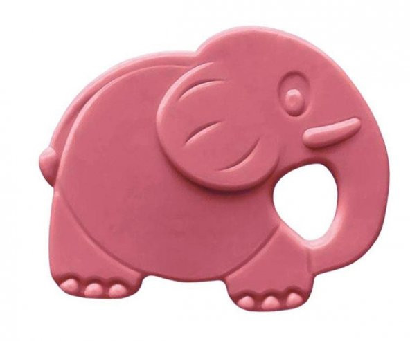 Bambino Kauçuk Yumuşak Diş Kaşıyıcı Fil - Pembe ürün görseli