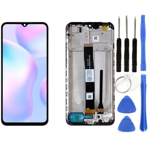 Xiaomi Redmi 9A Uyumlu Çıtalı Lcd Ekran Dokunmatik + Tamir Seti