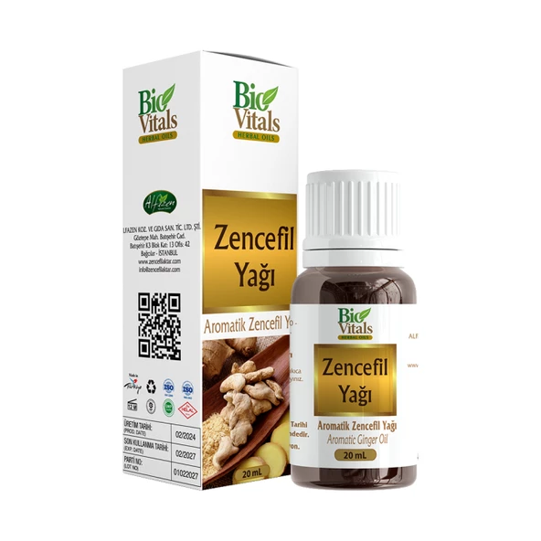 Bio Vitals Zencefil Yağı 20 ml