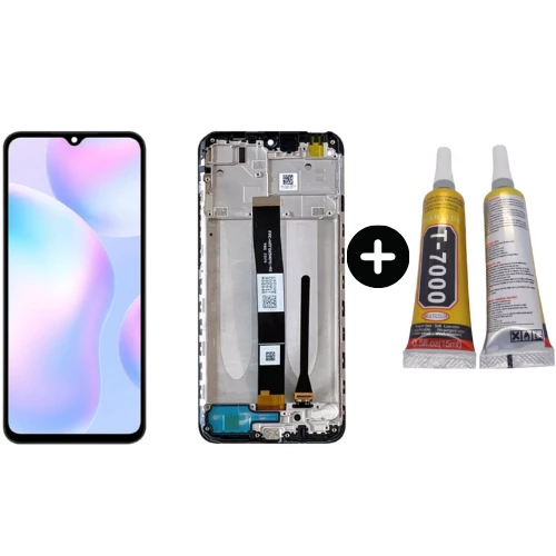 Xiaomi Redmi 9A Uyumlu Çıtalı Lcd Ekran Dokunmatik + B7000