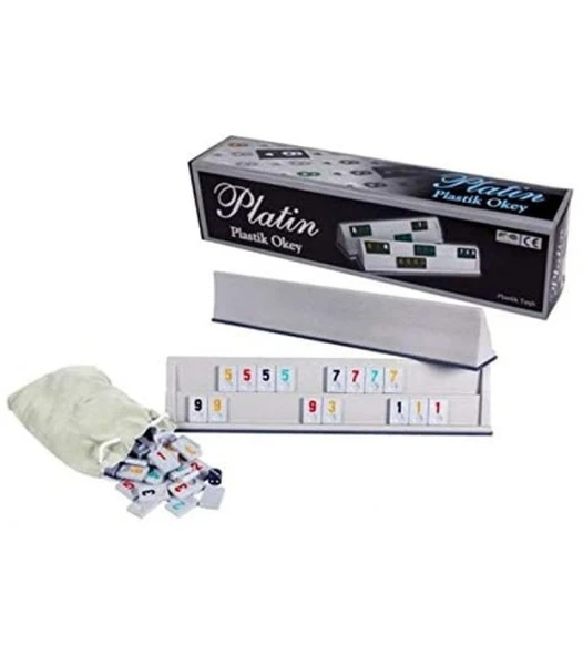 Platin Marka Plastik Okey Takımı - Mavi Su Dünyası ürün görseli