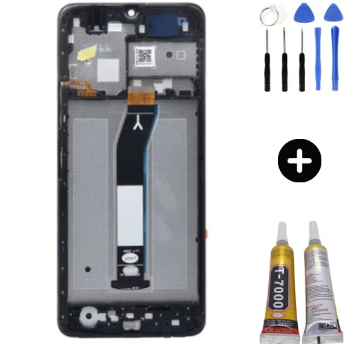 Xiaomi Redmi A3 Uyumlu Çıtalı Servis Lcd Ekran Dokunmatik + Montaj Seti