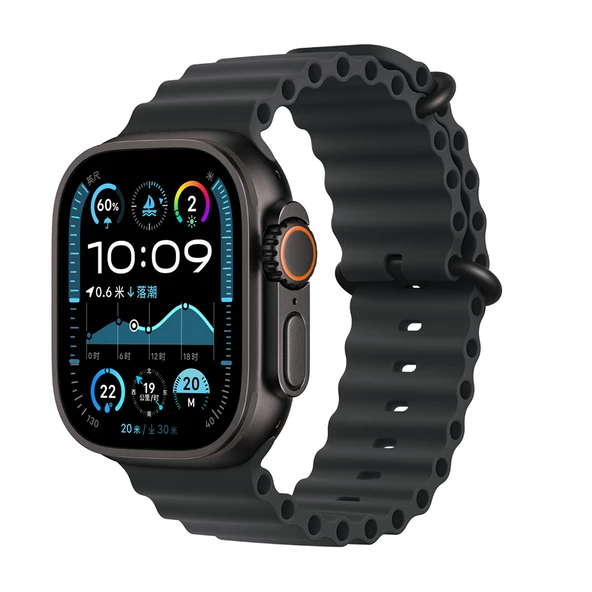 Apple Watch Ultra 49mm Zore KRD-75 Silikon Kordon Saat Değildir. Lyon Tech  Mat Siyah