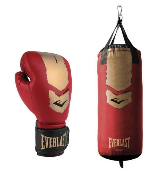 Everlast Prospect 2 Junior Red/Gold 76x28CM Boks Torbası Seti P00003139 - 3