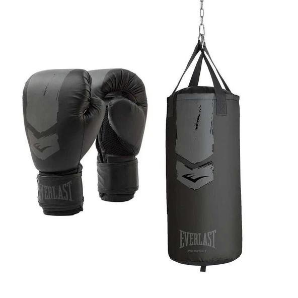Everlast Prospect 2 Junior Black/Gray 76x28CM Boks Torbası Seti P00003137 - 10