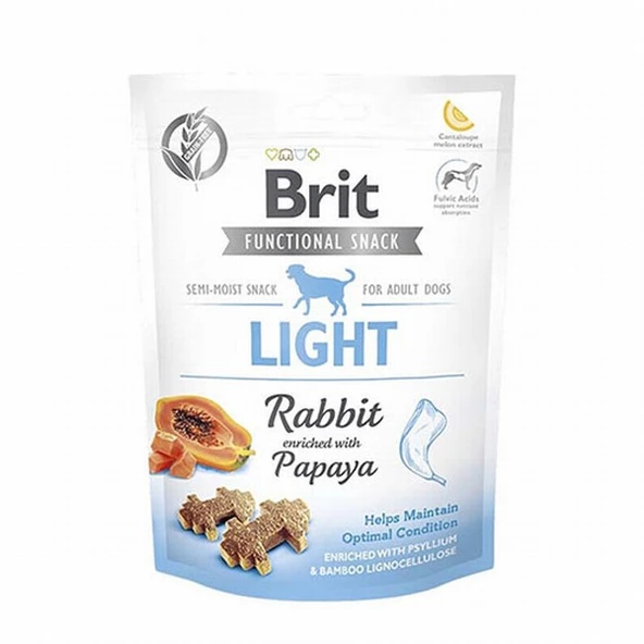 Brit Light Kilo Kontrolü Sağlayan Tavşanlı ve Papayalı Köpek Ödülü 150 Gr ürün görseli