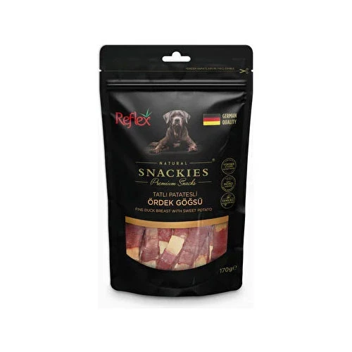 Reflex Snackies Natural Patatesli Ördek Göğsü Tahılsız Köpek Ödül Maması 170 Gr