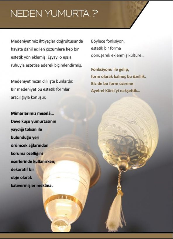 Yumurta Ayet-el Kürsi Kristal Taşlı Dini Obje Biblo Orta Sarı - 5