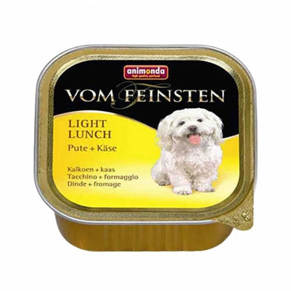 Animonda Vom Feinsten Hindili ve Peynirli Light Köpek Konservesi 6 Adet 150 Gr