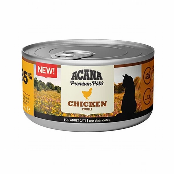 Acana Premium Pate Tavuk Etli Ezme Yetişkin Kedi Konservesi 85 Gr ürün görseli