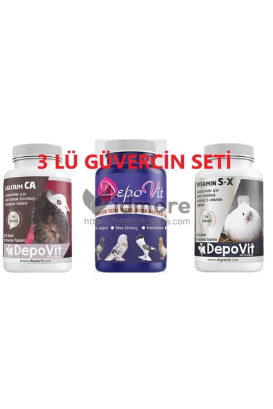 GÜVERCİN 3LÜ DİRENÇ SETİ- Depovit Calcium+Yavru Hapı+Sx