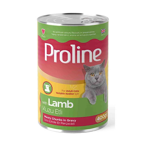 Proline Kuzu Etli Sos İçinde Gravy Yetişkin Kedi Konservesi 400 Gr