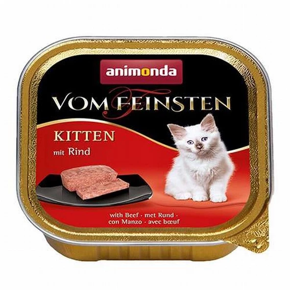Animonda Vom Feinsten Kitten Biftekli Yavru Kedi Konservesi 6 Adet 100 Gr