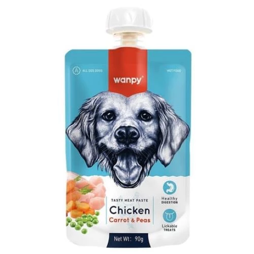 Wanpy Tavuklu ve Havuçlu Ezme Köpek Ödülü 90 Gr