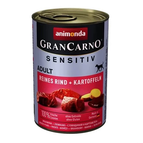 Animonda Gran Carno Sensitiv Sığırlı Patatesli Yetişkin Köpek Konservesi 400 Gr