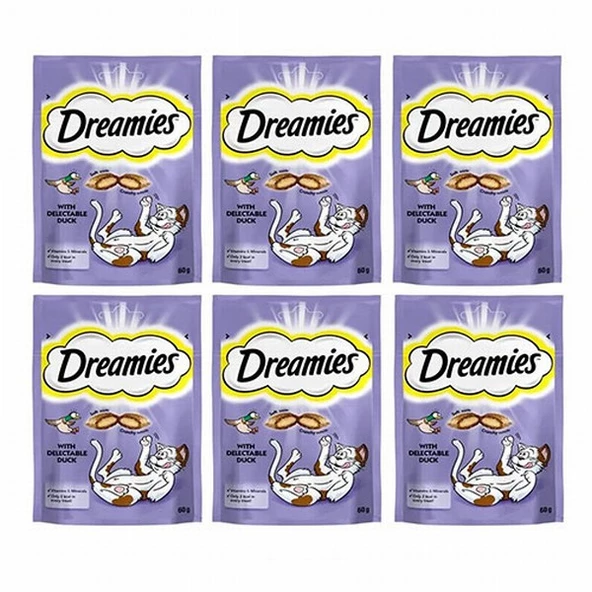 Dreamies Ördekli Kedi Ödülü 6x60 Gr ürün görseli 1