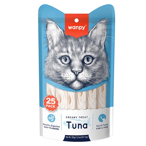 Wanpy Ton Balıklı Krema Kedi Ödülü 25x14 Gr