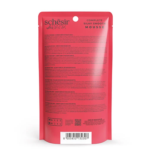 Schesir After Dark Pouch Tavuklu ve Sığır Etli Tahılsız Yetişkin Kedi Konservesi 80 Gr - 2