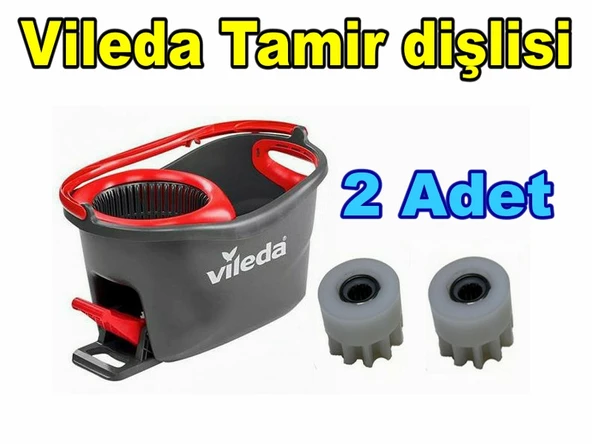 Vileda Turbo Pedallı Cambaz Temizlik Kova Seti 2 Adet Dişli + 2 Adet Rulman + Yağ  (BU ÜRÜN KOVA DEĞİLDİR.)