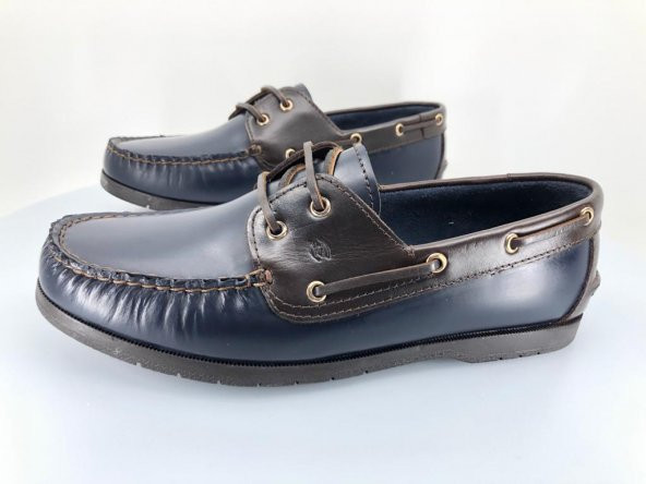 Aronay 086 Ayr Timberland Marine El saraçlı 100 Hakiki Deri Erkek  Ayakkabı - 5