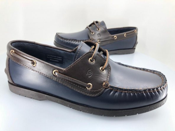 Aronay 086 Ayr Timberland Marine El saraçlı 100 Hakiki Deri Erkek  Ayakkabı - 6