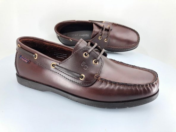 Aronay 086 Ayr Timberland Marine El saraçlı 100 Hakiki Deri Erkek  Ayakkabı - 8