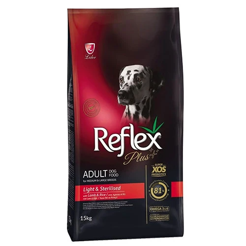 Reflex Plus Light Sterilised Orta ve Büyük Irk Kısırlaştırılmış Köpek Maması 15 Kg