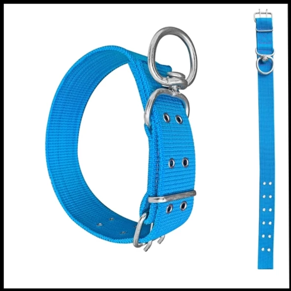 Uyguna-Yakala Mavi Dokuma Boyun Tasması-SMA.507 ürün görseli