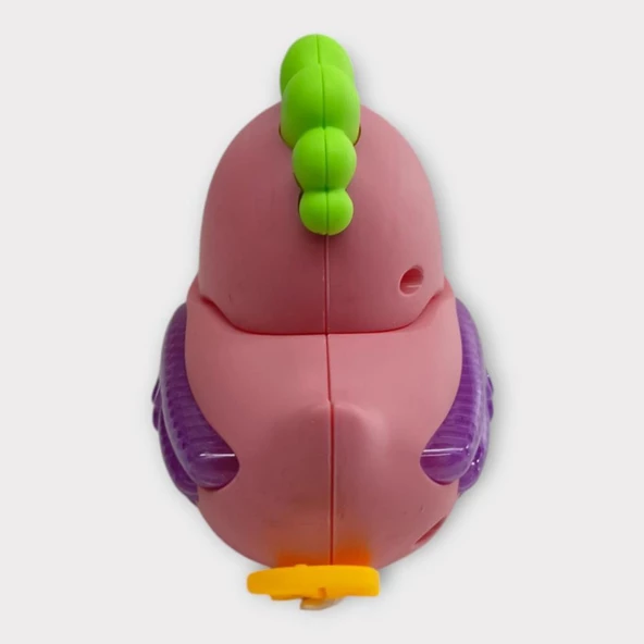 Kurmalı Işıklı Sevimli Tavuk - Pembe - 4
