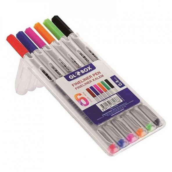 Globox Fineliner Kalem 6 Lı Pp Kutu 3176 - 2