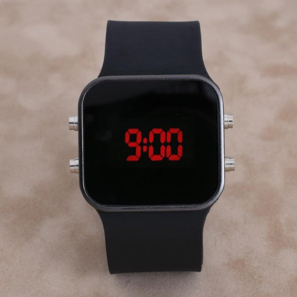 SaaTTino Watch Siyah Kasa Siyah Kordon Led Free Dijital Kol Saati ST-303894 - 5