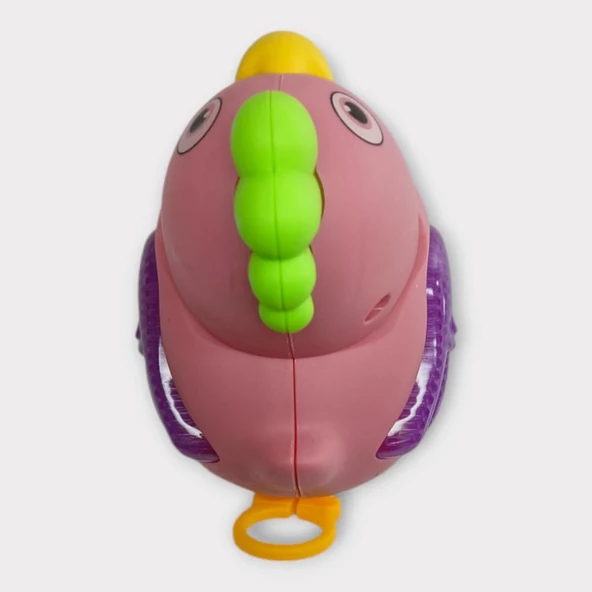 Kurmalı Işıklı Sevimli Tavuk - Pembe - 3