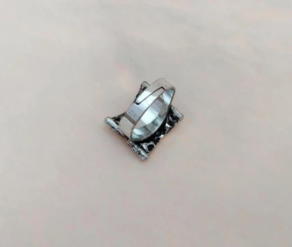 Otantik Tasarım Kadın Yüzük Swaroski Taşlı Yüzük Ayarlanabilir Ölçü - 3