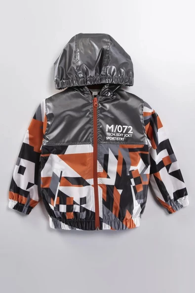 Renkli Kapşonlu Fermuarlı Pamuklu Astarlı Kapşonlu Cepli Kız Erkek Bebek Yağmurluk Mont Tulum Çocuk - 3