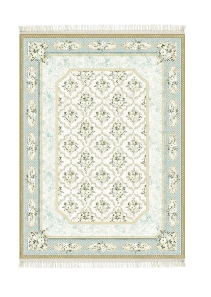 Brillant İpek Latex Kaymaz Taban Halı-TENDA HJ11724.805-(90x300)