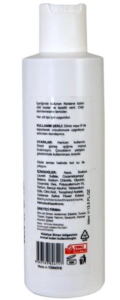 Simav Synaus Kestane Özlü ve Termal Sulu Duş Jeli 2'li Set 400ML + 200ML - 7