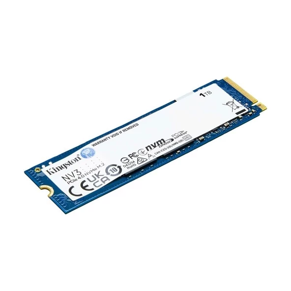 ONTECH - 1 Tb Kıngston Nv3 2280 Gen4 M.2 Pcıe 4.0 Nvme 6.000/4.000 Snv3s/1000g