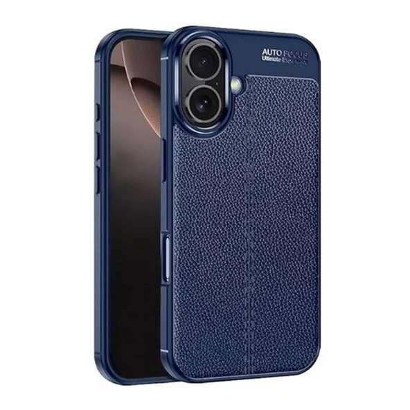 Gpack Apple iPhone 16 Kılıf Niss Silikon Deri Görünümlü - 2