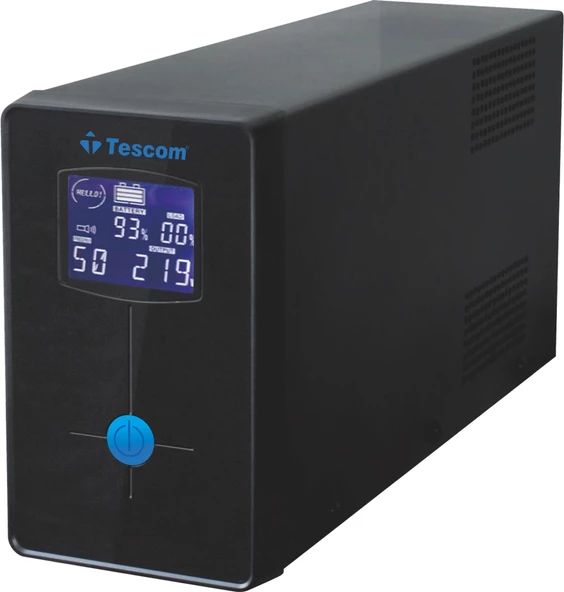 ONTECH - Tescom Leo+ 2200va 1f/1f (2x9ah) 4/8dk Lcd Lıne Interaktıf Ups