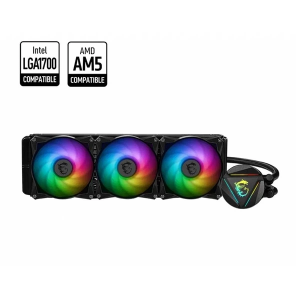 ONTECH - Msı Mag CorelıQuıd 360r V2 360mm Argb Cpu Sıvı Soğutucu(lga 1150/1151/1155/1156/1200/1700/am5/am4 Uyumlu)