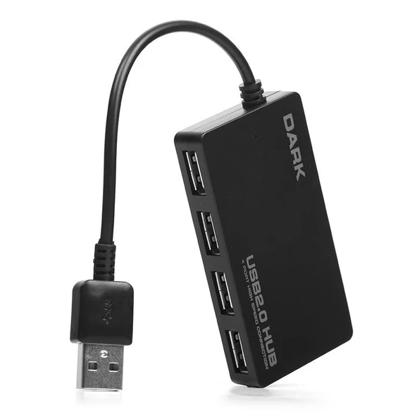 ONTECH - Dark Dk-ac-usb242 2.0 4 Port Hub Usb Çoklayıcı