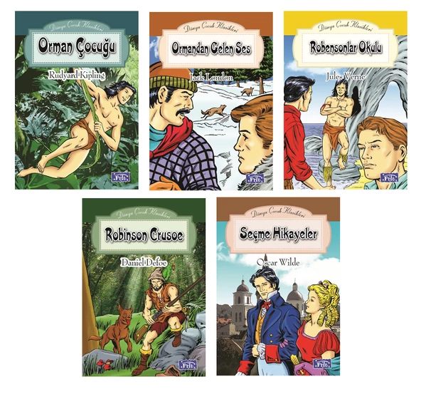 Orman Çocuğu-Ormandan Gelen Ses-Robensonlar Okulu-Robinson Crusoe - Seçme Hikayeler ürün görseli 1