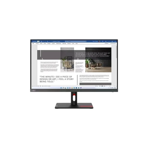 ONTECH - 27 Lenovo Thınkvısıon S27ı-30 63dfkat4tk Fhd 4ms 100hz Hdmı+vga Wled Monıtor