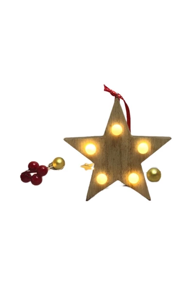 MAGICLEDCORNER Yıldız Led Işıklı Yılbaşı Ağaç Süsü - Resim 4