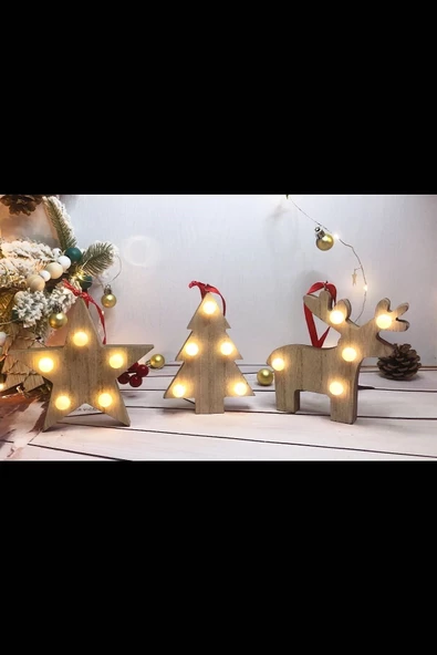 MAGICLEDCORNER Yıldız Led Işıklı Yılbaşı Ağaç Süsü - Resim 5