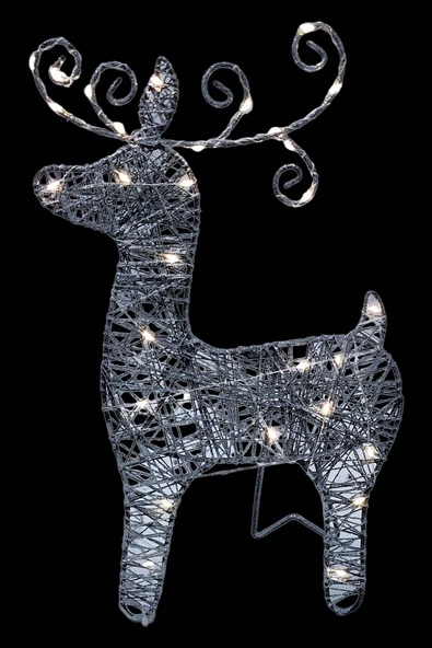 MAGICLEDCORNER Led Işıklı Geyik Ferforje - Resim 5