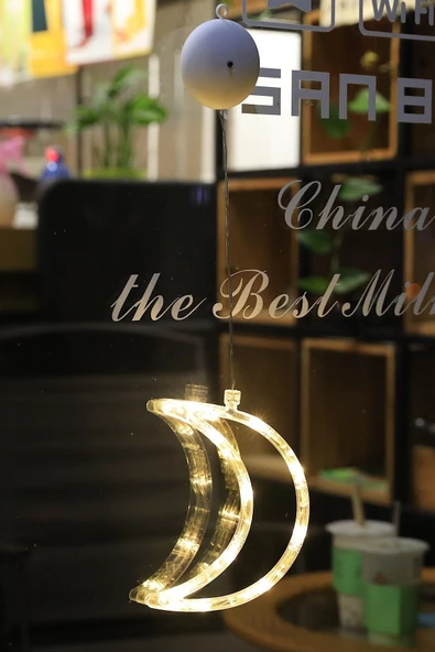 MAGICLEDCORNER Ay Led Işıklı Vitrin,kapı Ve Cam Süsü - Resim 2