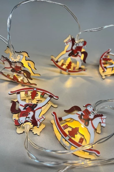 MAGICLEDCORNER Kızaklı At Yılbaşı Led Işık - Resim 2