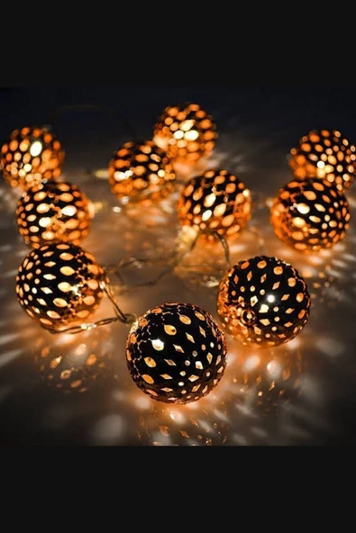 MAGICLEDCORNER Bakır Top Led Işık Zinciri - Resim 3