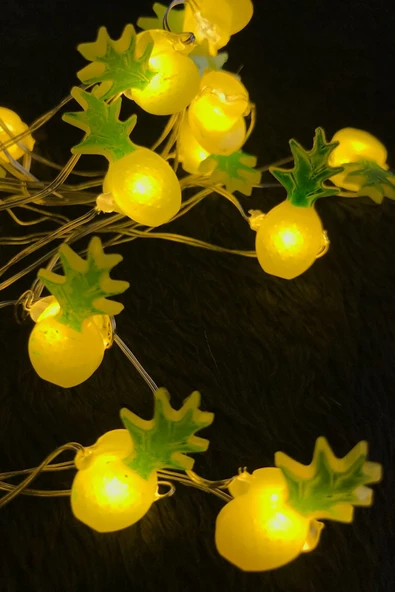 MAGICLEDCORNER Ananas Gümüş Tel Led GE3185 - Resim 2
